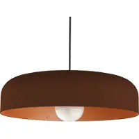 Lumicom Pendelleuchte Blatt mit zylindrischem Lampenschirm 40 cm breit 12 cm hoch