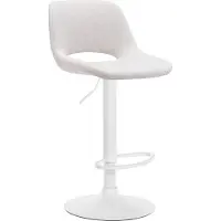 BellaFurn Moderner Barhocker aus Stoff - Stangenhocker - verstellbar und 360° drehbar