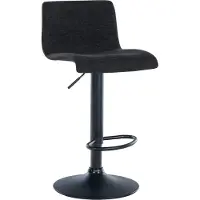 BellaFurn Moderner Barhocker – Trendige Sitzhöhe – 360° drehbar und verstellbar | Farbe: Schwarz | Material: Staub