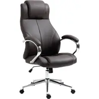 BellaFurn Ergonomischer Bürostuhl, Chefsessel, Polsterstuhl für Ehepartner – Zeitloses Design | Farbe: Braun