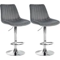 BellaFurn 2er-Set Barhocker aus Samt – Samthocker – ultimativer Sitzkomfort