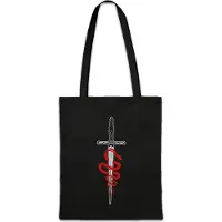 Eric Helmar Müller Urban Backwoods Snake & Knife I, Stofftasche, Farbe: Schwarz