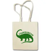 Eric Helmar Müller Urban Backwoods Vegetarian Dinosaur, Stofftasche, Farbe: Beige