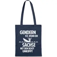 Eric Helmar Müller Urban Backwoods Gendern Sachse, Stofftasche, Farbe: Navy