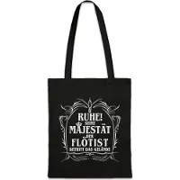 Eric Helmar Müller Urban Backwoods Seine Majestät Der Flötist, Stofftasche, Farbe: Schwarz
