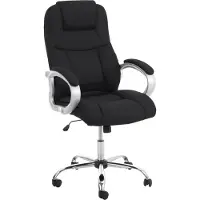 BellaFurn Ergonomischer Bürostuhl – Bürostuhl, hochwertige Stützkraft, belastbar bis 150 kg | Farbe: Schwarz