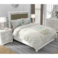 SOVIO Bettwäsche 140x200 cm + 2x70x80 cm, 3-teilig, 100% Baumwolle, Satin, Reißverschluss, Eule - | So.0173