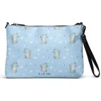 Mr. & Mrs. Panda Damentasche Elefant Seifenblasen - Blau - Geschenk, Damen Umhängetasche, Tasche, Liebe, Handtasche, Elefanten, Kleine, Lustige Sprüche, Liebesspruch