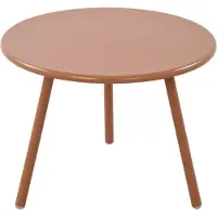 BellaFurn Wetterbeständiger Loungetisch – Beistelltisch – Edelstahl-Design, für den Innen- und Außenbereich | Farbe: Terrakotta