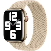 Apple Geflochtenes Solo Loop für Watch | 38/40/41/42 mm - Größe 2 - Beige