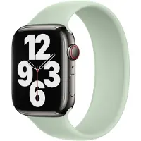 Apple Silikon Solo Loop für Watch | 44/45/46/49 mm - Größe 5 - Mineral Green