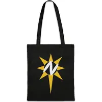 Eric Helmar Müller Urban Backwoods Nuclear Man Logo, Stofftasche, Farbe: Schwarz