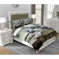 SOVIO Bettwäsche 160x200 cm + 2x70x80 cm, 3-teilig, 100% Baumwolle, Satin, Reißverschluss, Bunt - | So.Z0006