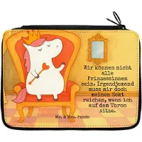 Mr. & Mrs. Panda Mäppchen Einhorn Prinzessin Design - Weiß - Geschenk, Monat, Schlampermäppchen, Geburtstagsgeschenk, Etui, Unicorn, Federtasche, Geburtstag, Federmappe