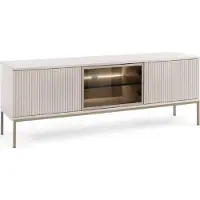 Yourhouse24 TV-Schrank Sento RTV154 mit LED-Beleuchtung, Kaschmir Untergestell aus Metall
