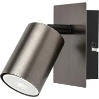 Rabalux 73071 Spots lampen Gerhard GU10 1x MAX 15 Metall Metall Stahl grau