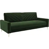 EURO-MEBLE GLAMI Schlafsofa Glamour Style Schlaffunktion (Gruen - Kronos 14)