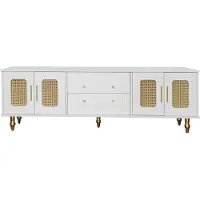 SOFTWEARY Lowboard, 177/38/53 cm, TV-Schrank, Fernsehtisch, Fernsehschrank für Wohnzimmer, stehend