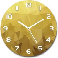 Tulup Wanduhr aus Glas 30fi Glasbild Glasuhr Gehärtetes Glas - weisse-zeiger - Abstraction background