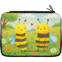 Mr. & Mrs. Panda Federmäppchen Biene Verliebt Design - Weiß - Geschenk, Federtasche, Federmappe, Schulmäppchen, Bleistiftetui, Mäppchen