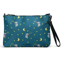 Mr. & Mrs. Panda Damenhandtasche Koalabär - Blau - Geschenk, Träumen, Lustige Sprüche, Traumland, Handtasche, Tasche, Bär, Schlafzimmer, schlafen, Damen, Umhängetasche
