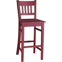 Casa Padrino Bar Stuhl Massivholz - Shabby Chic Landhaus Stil Barhocker