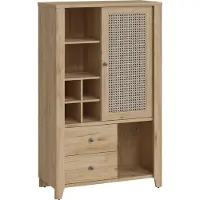 Wójcik Highboard Kommode Cestino 92,5x42x150cm Jackson Hickory Amadeus