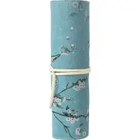 Gistuch Federmäppchen, antik-Stil, faltbar, großes Fassungsvermögen, Blumen-Druck, für Stifte & Accessoires