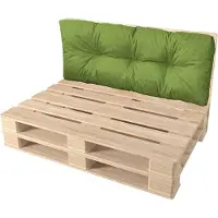 Pillows24 - Palettenkissen wasser- und UV-beständig - Rückenkissen | Polster für Europaletten 120x80 - Palettenmöbel - Outdoor/Indoor, Grün
