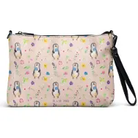 Mr. & Mrs. Panda Damentasche Pinguin Lolli - Rosa - Geschenk, Süßigkeiten, Handtasche Damen, Naschen, Umhängetasche, Tasche, Spruch, Heißhunger, Kleine