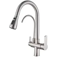 OEM Küchenspülenarmatur, Dual-Handle, Deckmontage, Nickel A