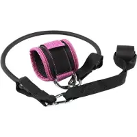 INF Doppel D-Ring Knöchelriemen Set - Kabelzug Zubehör für Beintraining Rosa