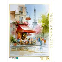 CALVENDO Puzzle Ein belebtes und beliebtes Straßencafé | 1000 Teile Lege-Größe 64 × 48 cm Foto-Puzzle für glückliche Stunden