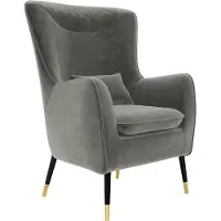 Mirjan 24 Sessel Lofner, Relaxsessel, Elegant Armsessel, Fernsehsessel, Sitzmöbel (Farbe: Magic Velvet 2217)