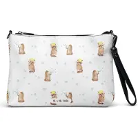 Mr. & Mrs. Panda Damentasche Waschbär - Weiß - Geschenk, Seifenblasen, Handtasche Damen, Tasche, Umhängetasche, Tagträumen, Waschen, Lustige Sprüche, Fröhlich, Plan