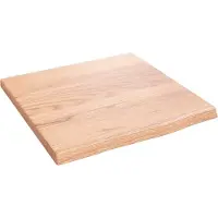 Syfax Waschtischplatte Hellbraun 40x40x2 cm Massivholz Behandelt