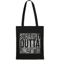 Eric Helmar Müller Urban Backwoods Straight Outta Crinkley Bottom, Stofftasche, Farbe: Schwarz