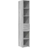 Syfax Highboard Grau Sonoma 30x42,5x185 cm Holzwerkstoff