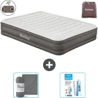 Bestway Luftmatratze - 2-Personen - 152 x 203 x 36 cm - Braun - Inklusive Zubehör