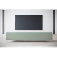 MINIO go for it , TV-Schrank, Lowboard "DONNA" 180 cm, stehend, hängend, mit LED-Beleuchtung, Nebliges Grün Farbe
