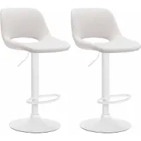 BellaFurn 2er-Set Barhocker – Stilvoll – Höhenverstellbar und um 360° drehbar