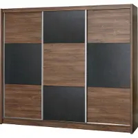 AGMAT-FURNITURE Schwebetürenschrank Cordoba, 3 Türen Kleiderschrank, Moderne Garderobe, Schrank in Größe: 350 x 215 x 61 cm