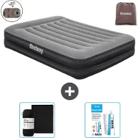Bestway Luftmatratze - 2-Personen - 152 x 203 x 46 cm - Grau - Inklusive Zubehör