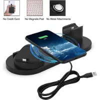 Secutek Ladegerät kabellos 6in1 für Handys, Kopfhörer, Smartwatches 10x10x10 cm