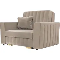 Mirjan 24 Schlafsofa Viva Glam I, Sofa mit Bettkasten und Schlaffunktion, Wohnzimmer Polstersessel, Stilvoll (Farbe: Paros 2)