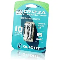 Olight CR123A 3V Einweg Lithiumbatterie max. 1600mAh, nicht wiederaufladbar