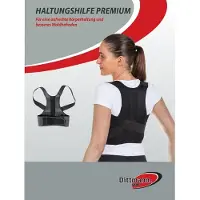 Dittmann Haltungshilfe PREMIUM SHR 604, schwarz Haltungstrainer S 60-79cm