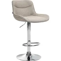BellaFurn Verstellbarer Barhocker aus Stoff – Moderner Hocker – Ergonomischer Komfort