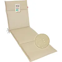 Kettler Herlag Liegenauflage Bea 190x60x4,5cm für Gartenliege Champagner Wasserabweisend Fleckschutz