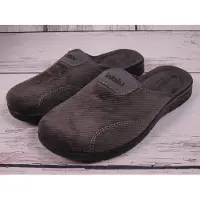 Inblu Herrenhausschuhe Slipper BG51-025 grau mit Lederdecksohle